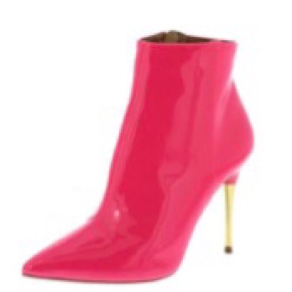 💖Luxury Pink Bootie Ankle Boots - Picture 3 of 9